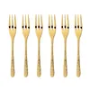 Sambonet Venezia Edelstahl/PVD Gold Set 6 Kuchengabeln Anteprima dell’immagine prodotto 3