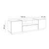 A line drawing diagram of a TV stand with dimensions indicated. Produktbild-Vorschau