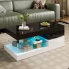 Merax Couchtisch 90x45x35,5cm mit LED, Sofatisch mit APP- Produktbild-Vorschau 4