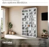 Étagère bibliothèque Christel 180 x 102 x 23,5cm - blanc Voir les images du produit 3