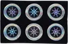 6er-Pack Silberne Negative Ionen Strahlenschutz-Aufkleber Produktbild-Vorschau 6