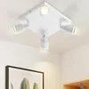 ZMH LED Deckenleuchte Weiß 4 Flammig Deckenlampe GU10 Produktbild-Vorschau 1