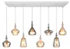 Lampa wisząca, metal, biały, matowy, E14, 8 źródeł światła, Podgląd zdjęcia produktu 7