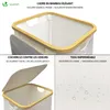 VOUNOT® Wäschekorb mit Deckel & Wäschesäcke 100L Faltbarer Produktbild-Vorschau 2