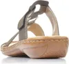 Rieker Damen Clog Pantolette Applikation zarte Details Produktbild-Vorschau 46