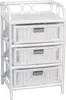 Heinz Hofmann Rattanregal BALTIMORE weiss mit 3 Schubkästen Produktbild-Vorschau 3