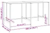 vidaXL 9-tlg. Gartenbar-Set Schwarz Pulverbeschichteter Produktbild-Vorschau 8