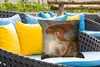 MuchoWow® Outdoor Kissen - Mädchen mit breitem Hut - Produktbild-Vorschau 4