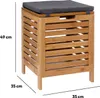 Stołek łazienkowy BAMBOO z koszem na pranie, 2w1 Podgląd zdjęcia produktu 7