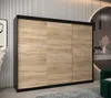 Skriňa s posuvnými dverami v šírke 250 cm TIMEA - čierna / Náhľad obrázku produktu 1