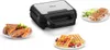 A Tefal 3-in-1 sandwich maker is shown with examples of sandwiches, paninis, and waffles. Podgląd zdjęcia produktu