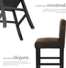 Tabouret de bar en cuir synthétique - marron antique, Lot Voir les images du produit 3