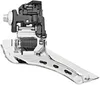 A close-up studio shot of a bicycle front derailleur. Produktbild-Vorschau
