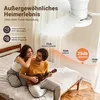 50W 3 Flügeln Deckenventilator mit Beleuchtung, LED Produktbild-Vorschau 4