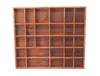 Woodweaver Étagère en bois marron, 28 compartiments, 45 x Voir les images du produit 2