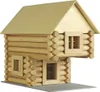 A wooden log cabin model kit. Anteprima dell’immagine prodotto