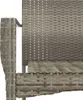 vidaXL 3-tlg. Garten-Essgruppe mit Kissen Schwarz und Grau Produktbild-Vorschau 9