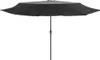 A black patio umbrella is shown against a white background. Anteprima dell’immagine prodotto
