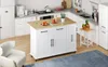 Isola da cucina Sweiko con ante a ribalta, carrello Anteprima dell’immagine prodotto 16