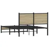 Metallbett ohne Matratze Sonoma-Eiche 120x200 cm Produktbild-Vorschau 5
