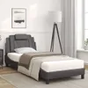vidaXL Lit "Viana" avec matelas Gris 90x190 cm Similicuir Voir les images du produit 9