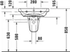 Duravit DU D-Code 2.0 Waschtisch, weiß Hochglanz, rund, 1 Produktbild-Vorschau 3