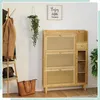 Szafka na buty Relaxdays, 5 przegródek, bambusowa półka na Podgląd zdjęcia produktu 3