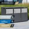 Westmann Tonus 3 Metall Mülltonnenbox 3er 3x240 L Anthrazit Produktbild-Vorschau 2