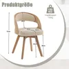 Lot de 2 chaises de salle à manger en bois, avec assises Voir les images du produit 6