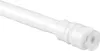 Close-up of the end of a white, extendable curtain rod with a clear rubber stopper. Produktbild-Vorschau