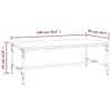 Couchtisch Schwarz 100x50x35 cm Holzwerkstoff , Couchtische Produktbild-Vorschau 8