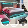 Sweiko Modernes Polsterbett – Kopfteil mit LED und Produktbild-Vorschau 5