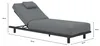 Sonnenliege Ostuni | Crepe Grey & Black | Aluminium und Produktbild-Vorschau 3