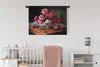 MuchoWow® Wandteppich Wandbehang Rosen - Stilleben - Rosa Produktbild-Vorschau 2