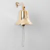 Cloche de bateau laiton 18 cm avec support mural Voir les images du produit 3