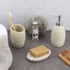 Portasapone Tendance in poliresina beige 11,5x10x2 cm Anteprima dell’immagine prodotto 4