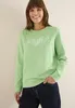 CECIL Damen Sweatshirt mit Stickerei Rundhals bamboo green Produktbild-Vorschau 6