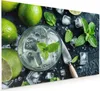 Küchenrückwand Spritzschutz Glas mit Motiv Frische Limetten Produktbild-Vorschau 1