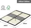 DEWINNER- Lattenrost 160x200 cm | 2x15 Latten Pappel Natur Produktbild-Vorschau 4