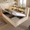 Polsterbett 90x200cm beige mit LED-Beleuchtung, Produktbild-Vorschau 9