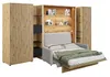 Schrankbett mit sofa Bed Concept 140x200 cm Lenart Led Produktbild-Vorschau 2