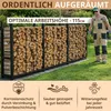 Kaminholzregal außen Metall verzinkt 335 x 25 x 115 cm Produktbild-Vorschau 3