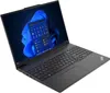 A black Lenovo ThinkPad laptop is shown from a diagonal angle on a white background. Produktbild-Vorschau