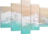 Bild auf Leinwand - Leinwandbild - Meer Welle Sand - Produktbild-Vorschau 1