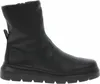 A black leather boot on a white background. Podgląd zdjęcia produktu