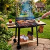 Springos® Holzkohlengrill für Garten mit Rädern – Grill mit Produktbild-Vorschau 12
