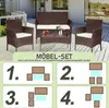 Set di mobili da giardino Jayseuw in 4 pezzi, mobili da Anteprima dell’immagine prodotto 5