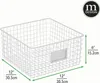 mDesign Allzweckkorb Aufbewahrung Drahtkorb Organizer Produktbild-Vorschau 2