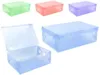 A collage of different colored plastic shoe boxes. Anteprima dell’immagine prodotto