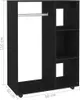 Armadio nero 80x40x110 cm in materiale ligneo Anteprima dell’immagine prodotto 10